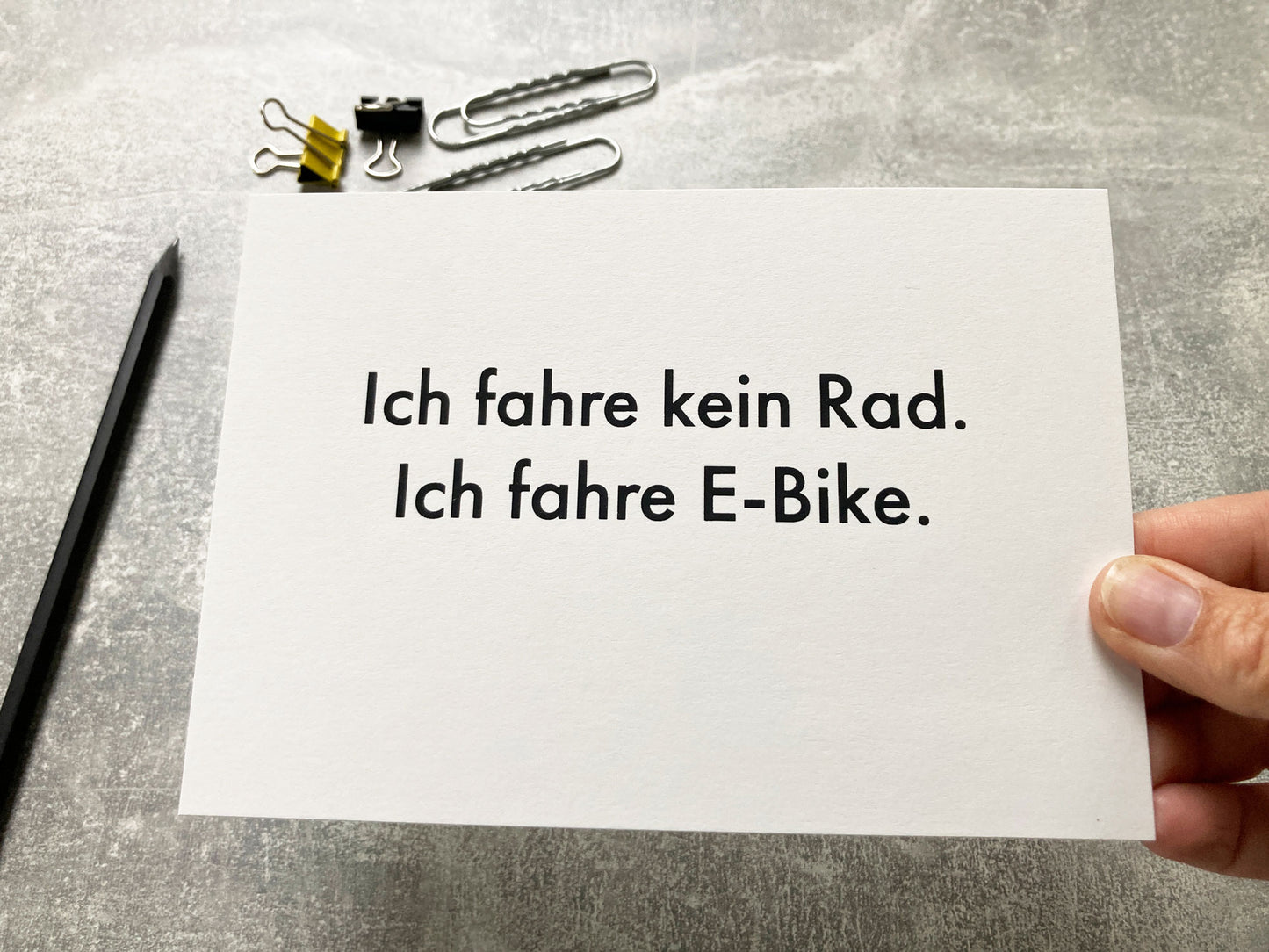 Ich fahre kein Rad | Karte