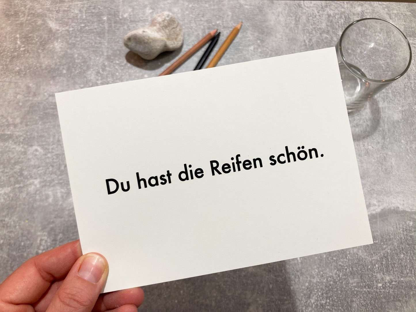 Du hast die Reifen schön | Karte